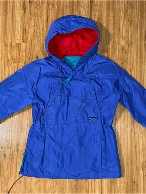 Vintage Retro 90's Columbia Purple Anorak Windbreaker, Size Women’s Medium